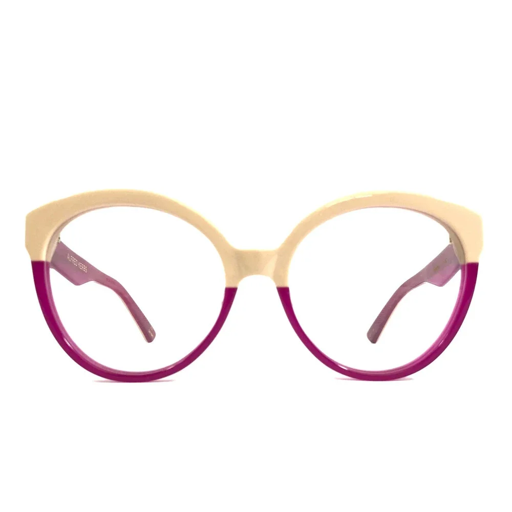 Alfred Kerbs Eyeglasses Frames ANDREA BEPU Beige Clear Purple Fuchsia 53-18-145